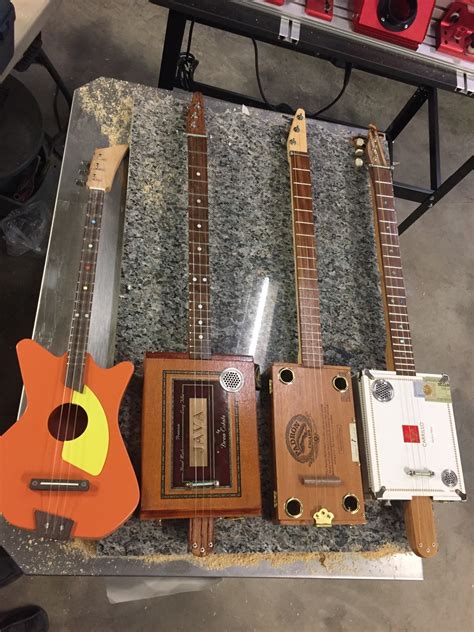 cigar box guitar build